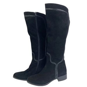 Vero Cuoio 7 Knee High Heeled Boots Womens Le Pepe Shoes Waterproof Black 37.5